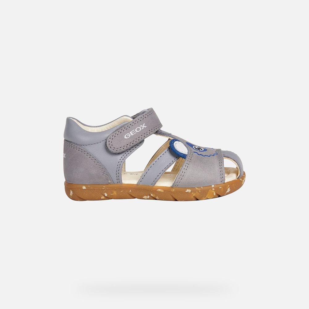 Sandalias Geox Bebe Cinzentas - Alul Boy - MFHBP6509